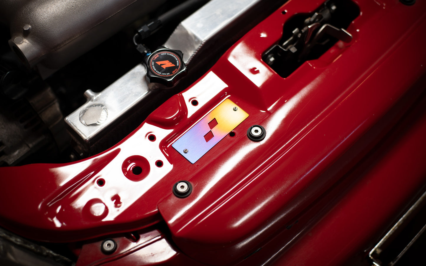 Ptetra Titanium Radiator Support Badge (Honda)