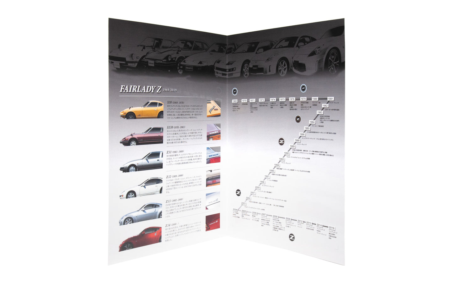 50th Anniversary Nissan Fairlady Z Postcard and Stamp Set